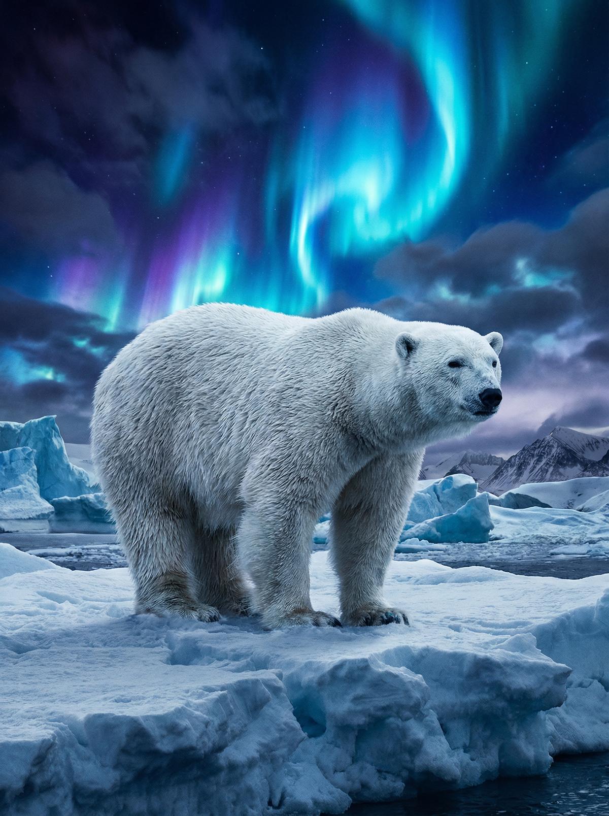 户外露出北极熊视频